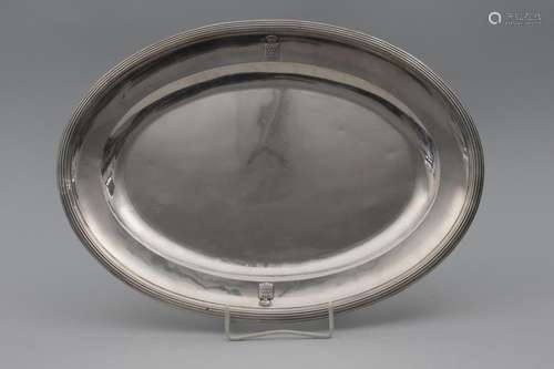 Ovale Plate / A large silver tray, Debain & Flament, Par...