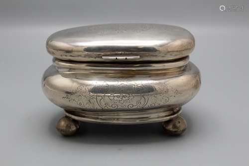 Barock Dose / A Baroque lidded silver box, Christoph Deimlin...