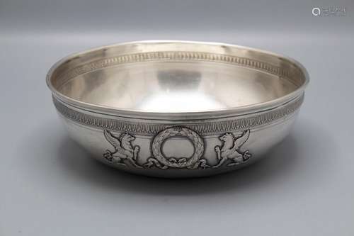 Silber Schale / A silver bowl, V. Boivin, Paris, um 1910