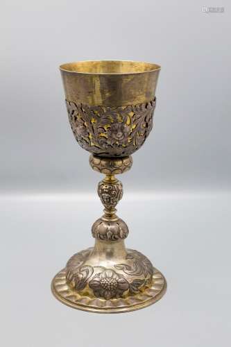 Barocker Messkelch / A Baroque silver chalice, deutsch, um 1...
