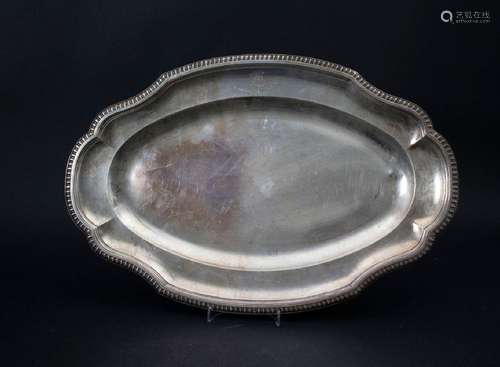 Ovale Platte / A large silver tray, Hènin & Cie., Paris,...