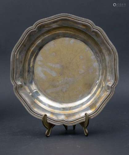 Runde Platte / A silver tray, Alexandre Auguste Turquet, Par...