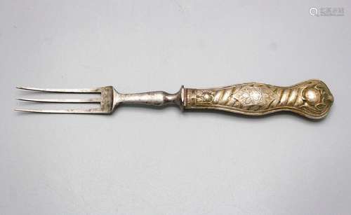 Biedermeier Gabel / A Biedermeier silver fork, deutsch, um 1...