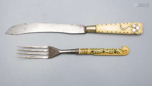 Barock Besteck / A Baroque fork and knife, 18. Jh.