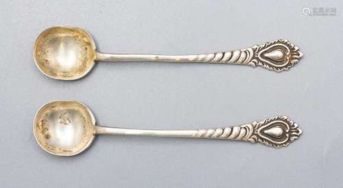 2 Salzlöffel / Two salt spoons, England, um 1900