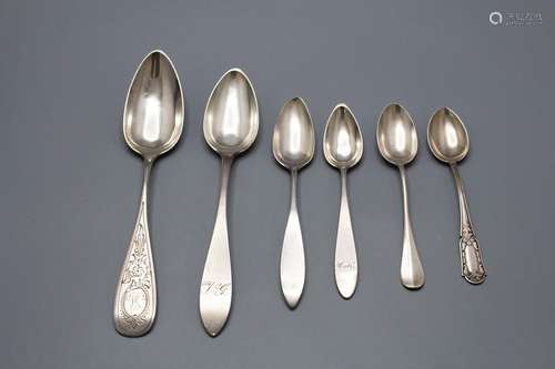 Konvolut Silberlöffel / Various silver spoons