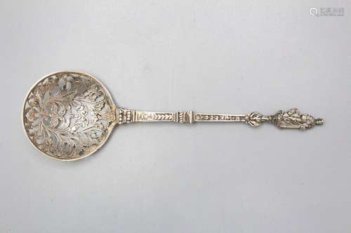 Zuckerstreuer / A silver sugar caster, Niederlande, 19. Jh.