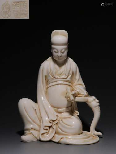 "He Chaozong" Lard Baidehua White Porcelain Wencha...