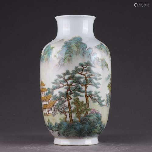 pastel landscape bottle