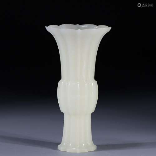 Hetian Jade Flower Goblet