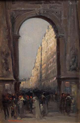 Emilian LAZARESCU (1878-1934), Rue de Rivoli