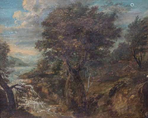 Künstler des 18. Jh., 'Landschaft mit Wasserlauf' / 'Landsca...