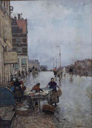 Hans HERRMANN (1858-1942), 'Brücke an der Prinzengracht, Ams...