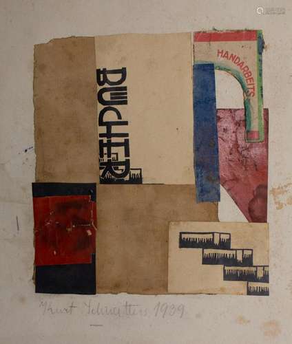 Kurt SCHWITTERS(1887-1948), Collage, 1939