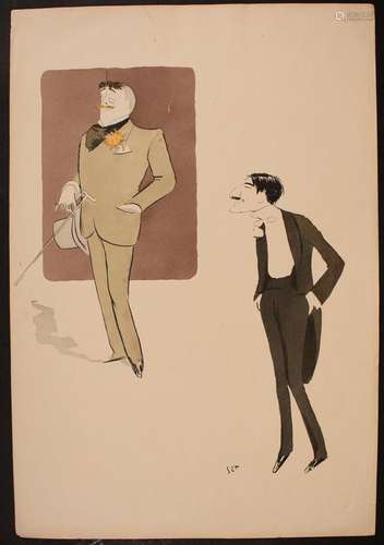 Georges GOURSAT/ 'SEM' (1863-1934), 'Karikaturen des Jean Lo...