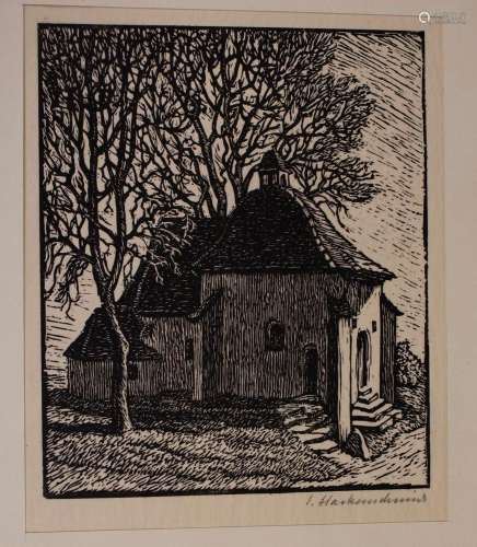 Sabine HACKENSCHMIDT (1873-1939), 'Kapelle bei Lauterburg' /...