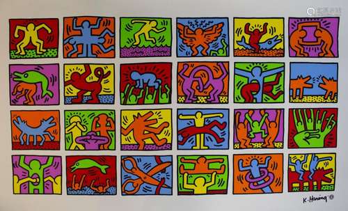 Keith HARING (1958-1990), 'Retrospect', 1996