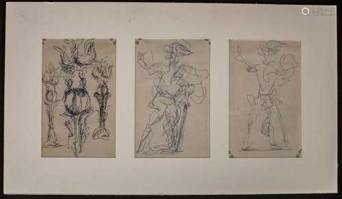 Jacques LIPCHITZ (1891-1973), 3 Skizzen / A set of three ske...