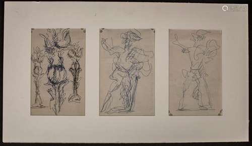 Jacques LIPCHITZ (1891-1973), 3 Skizzen / A set of three ske...