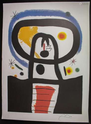 Joan MIRO (1893-1983), 'Abstrakter Kopf' / 'Abstract head'