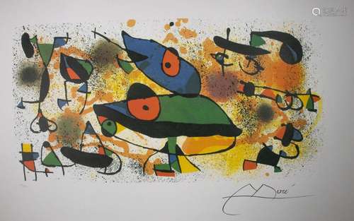 Joan MIRO (1893-1983), 'Abstrakte Figuren' / 'Abstract figur...