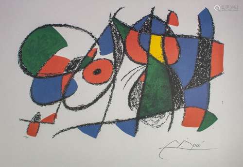 Joan MIRO (1893-1983), 'Abstrakte Komposition' / 'Abstract c...