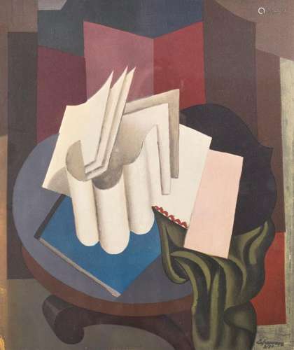 Roger DE LA FRESNAYE (1885-1925) 'Les feuilles blanches' / '...