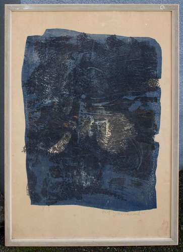 Rudolf BAERWIND (1910-1982), 'Abstraktes Blau' / 'Abstract b...