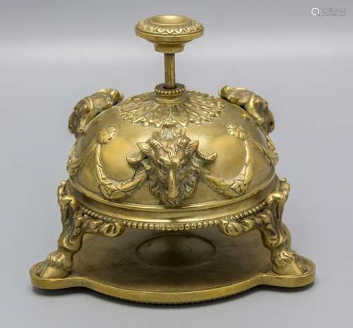 Tischglocke mit Widderköpfen / A table bell with ram heads, ...