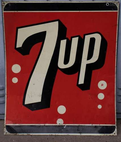 Werbeschild '7up' / An advertising sign '7up'
