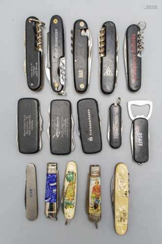 Sammlung 15 Taschenmesser / A collection of 15 pocket knives