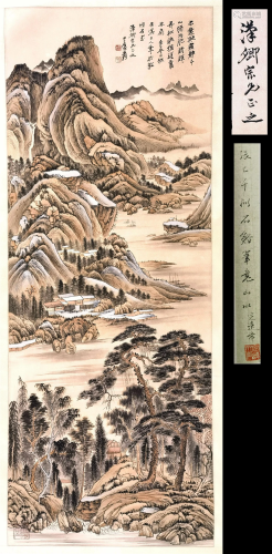 FROM COLLECTION OF ZHANG XUELIANG CHINESE SCROLL PAINTING OF...