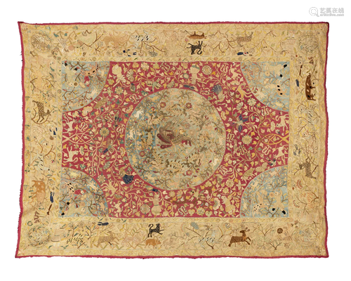 A LARGE INDO-PORTUGUESE TEXTILE Bengal, India, 17th Century