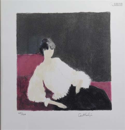 Bernard Cathlin, Lithographie et son livre, Rachel<br />
Poi...