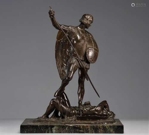 Marc COLMANT (1898-1962) bronze " Saint Michel terrassa...