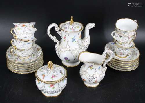 Meissen Partial Porcelain Demitasse Service.