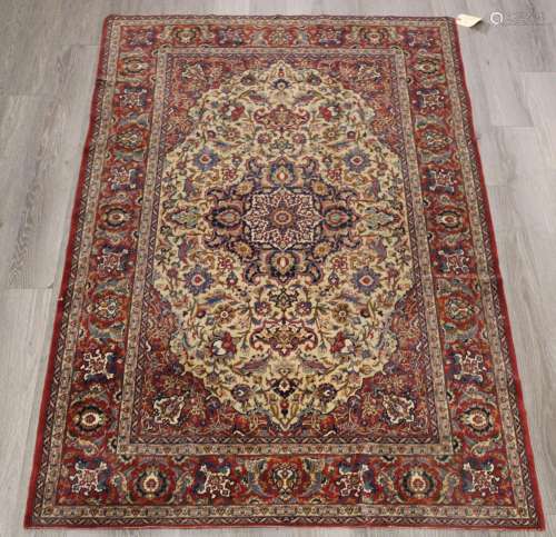 Antique And Finely Hand Woven Tabriz Style Carpet