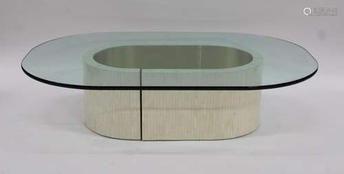 Midcentury Tessalated Marble Coffee Table