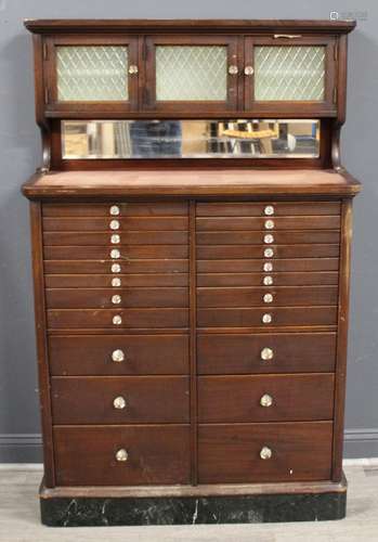 Antique Multi Drawer Dental Cabinet.