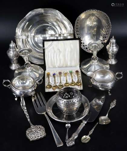 STERLING. Assorted Grouping of Sterling Hollowware