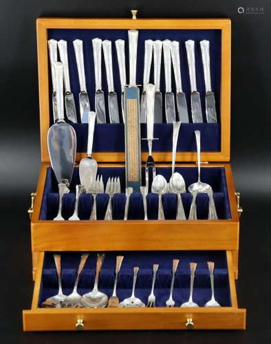 STERLING. Gorham Greenbrier Sterling Flatware Set.