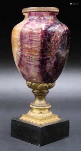 19th Century Ormolu Mounted Blue John Urn.