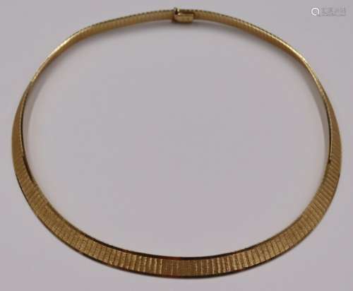 JEWELRY. Italian 14kt Gold Articulated Necklace.