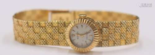 JEWELRY. Vintage Lady's Rolex Orchid 18kt Gold