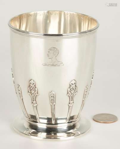 VICTORIAN STERLING CUP, POSSIBLE ABOLITIONIST INTEREST