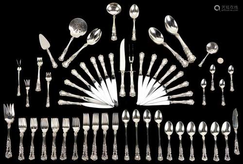 GORHAM STERLING BUTTERCUP FLATWARE SERVICE FOR 16, 144 PCS.