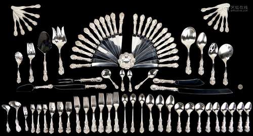 165 PCS. REED & BARTON FRANCIS I STERLING SILVER FLATWAR...