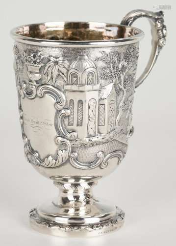 GEORGE STEWART KY CHINOISERIE COIN SILVER CUP