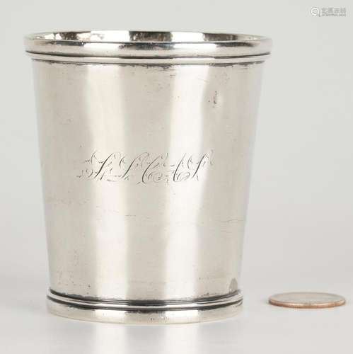 R. BEAUVAIS ST. LOUIS AGRICULTURAL COIN SILVER JULEP CUP