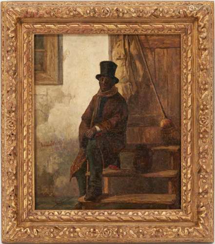 EDWIN D. WHITE OIL PORTRAIT, "SAM," 1860